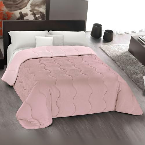 MAXIME MAISON - Piumone Una Piazza e Mezza (300gr/mq) Trapunta Una Piazza e Mezza Invernale, Coperta Calda in Microfibra, Copriletto Moderno per Stagioni Fredde, Design Double Face, Made in Italy