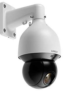 Lorex Indoor/Outdoor 4K Pan & Tilt Metal Dome Security Camera, Add-On IP Camera for Wired Surveillance System, Color Night Vision, 25x Optical Zoom, 1 PTZ Camera