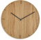 Natuhr Wanduhr Eiche geölt Holz Solide 20 cm Mini Massivholz, geräuscharmes U.T.S. Uhrwerk (Eiche Geölt, Schwarze Zeiger)