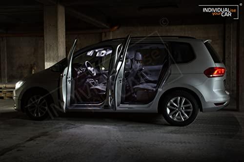 INDIVIDUALise your CAR Innenraumbeleuchtung SET für VW Touran II 8T (Pure-White)