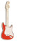Pin’s Guitare Geepins | Magnifique Broche Miniature Strat Rouge | 52 mm | À Porter sur un Sac à Dos, une Chemise, une Veste, un Revers, ou un Chapeau | Présenté dans Très Joli Étui à Guitare