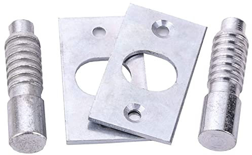 SISI UK Heavy Duty Nickel Plated Steel Security Hinge Bolt & Frame Protection Pack of 2