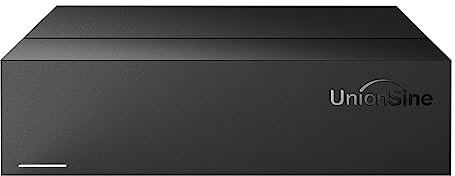 UnionSine 12TB 3.5 USB 3.2Gen HDD Disco Duro Externo Compatible PC/Escritorio/Laptop/Mac/Xbox/Xbox One/PS4/TV (Negro) HD3511