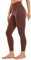 CRZ YOGA Gebürstetes Gefühl Damen Sport Leggings Yogahose High Waist Blickdicht Fitness Leggins Sporthose - 64cm Taupe 40