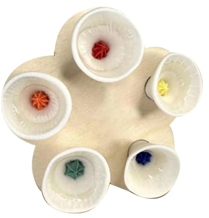Bimhayuu Colorful Bee Insect Drinking Cup, Bee Insect Drinking Cup, Bee Cups Water for Bees Garden, Bee Insect Drinking Cup, Thirsty Pollinators Bees Need Safe Places to Drink (White)