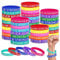 GLGHMH 36 Pcs Colorful Silicone Wristbands, Motivational Quote Rubber Bracelet, Unisex Motivational Gift for Women Men Teen Party Mental Health