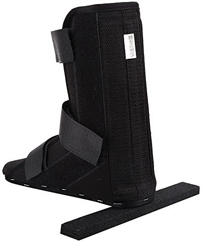 Botte de Marche pour Pied cassé, Correction de la Cheville, Botte Professionnelle pour Fracture du Pied, Entorse Articulaire, Attelle Fixe Noire (L)