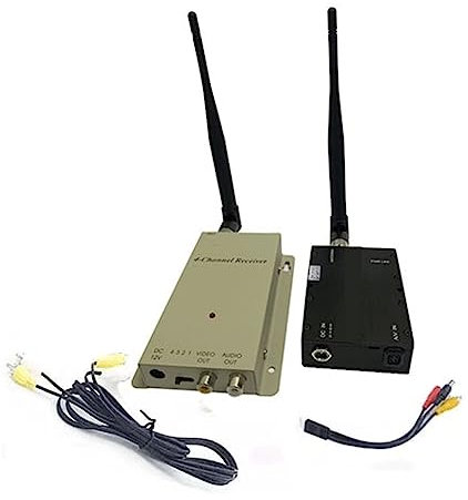 Transmission Vidéo, Transmetteur Audio Vidéo AV sans Fil 1.2g 5W 1.2Ghz 5000mW avec Récepteur 1.2G Antenne À Gain Élevé Transmission Longue Portée