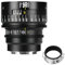 Objetivo de Cine Manual Profesional de fotograma Completo 7artisans 16 mm T2.5 Serie Infinte, Compatible con Montura EF para fotografía y Cine, Color Negro