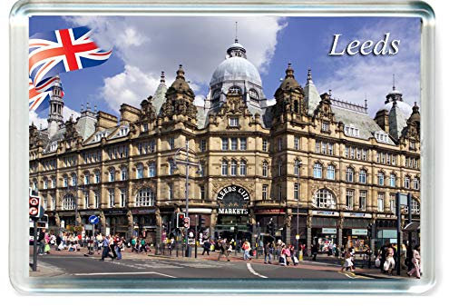 H384 Leeds Jumbo Fridge Magnet UK Travel Refrigerator Magnet