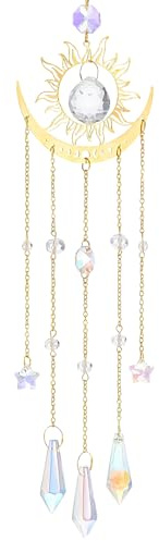 MENUY Atrapasol de Cristal, Decoración Boho para Ventana, Salón, Dormitorio y Jardín, 47 cm
