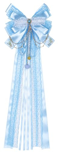 Schultütenschleife, Schleife Schultüte, Schultüte Mädchen, Blaue Schmetterling Dekoration Für Schulanfang, Ideal Für Zuckertüten Feierlichkeiten, Glanzoptik, Schnell Anzubringen, Festliche Einschulung
