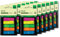 SIGEL HN489/12 Haftmarker im Spender, 12 Stück á 200 Mini-Streifen im Format 12 x 45 mm, 5 Neon-Farben