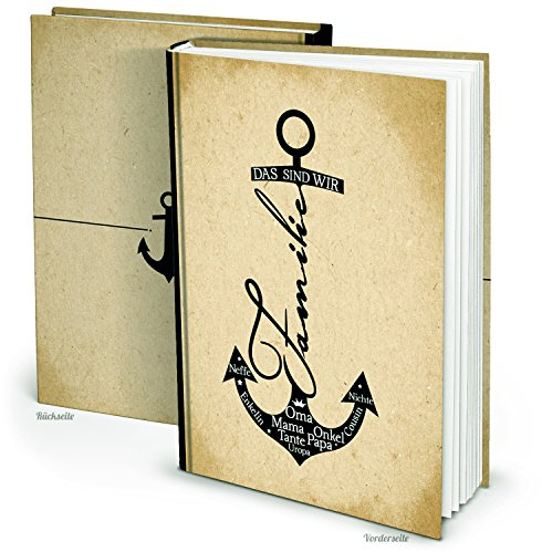 Logbuch-Verlag Familien Buch mit leeren Seiten Unsere Familie Familienchronik Stammbuch zum Selberschreiben Familienrezepte DIN A4