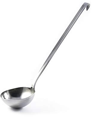 Mestolo cucina, acciaio inox, misura 6 cm, 30,5x6x3,8 cm