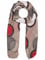 Zwillingsherz Seiden-Tuch im Punkt Design - Hochwertiger Schal für Damen Mädchen - Halstuch - Umschlagstuch - Loop - weicher Schlauchschal für Frühjahr Sommer Herbst und Winter - taupe