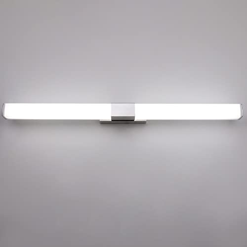 Klighten LED Spiegelleuchte Bad 80cm, 16W Spiegellampe IP44 Wandleuchte Bad, Badezimmer Badlampe für Spiegel Badspiegel Lampe, 1360 Lumen, Kaltes Weiß 5500K
