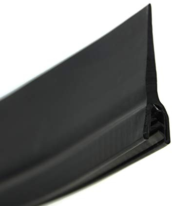 SMI-Dichtungsprofil DF14 für 2-4mm EPDM Moosgummi/Vollgummi mit Stahleinlage selbstklemmend ohne Kleber - Kantenschutz mit Fahne oben Dichtung, Kantenschutzdichtprofil für Auto, Kofferraum (3 m)
