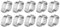 Fascette Stringitubo Morsetto 10 Pezzi Due Orecchio Fascette Ferro Zincato Stringitubo Set di Fascette Assortimento di 7 Misure 5-23mm per Stringi Tubo Tubature Carburante(15-18mm)