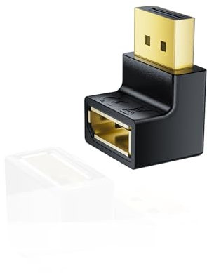 ALYYDBG Right Angle Displayport 1.4 Socket Adapter Model B