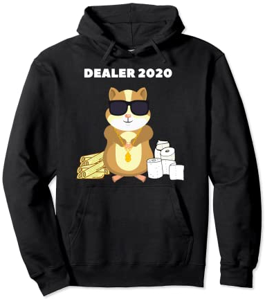 Hamsterkauf Dealer Hamster mit Klopapier Nudeln Sonnenbrille Pullover Hoodie