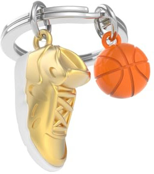 METALMORPHOSE - Porte-clés Métal 3D Basketball - Passion sport, Cadeau Homme, Cadeau Femme Jeux Olympiques