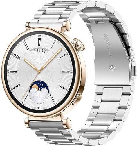 Tyogeephy Correa Compatible para Huawei watch GT4 46MM/ GT3 SE/ 3 pro new/GT Runner, Pulsera de Acero Inoxidable Agradable para Huawei WATCH Ultimate Correa