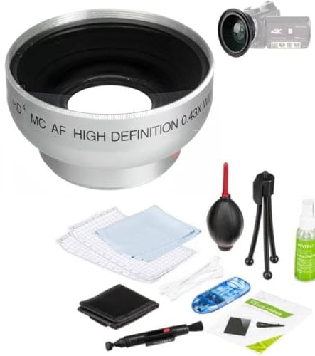 37mm Wide Angle Fisheye Lens with Macro for Sony TRV340, TRV345, TRV350, TRV351, TRV355, TRV356 and DCR-TRV361 Digital Camcorder Included Cleaning kit