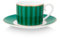 Pip Studio Love Birds Stripes Espressotasse m.U. grün 125ml