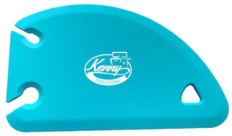 Kenny Professional 3 in 1 Profi-Teigkarte mit Abziehschlitz und Edelstahlkern, BPA frei Silikon Teigschaber, zum Glattstreichen, Arbeitsfläche Reinigen und Portionieren (aquamarin)