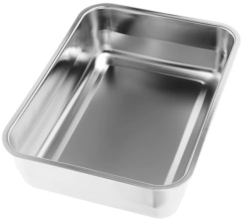 ABOOFAN Induction Cooker Compatible Roasting Tray Rectangle Oven Tray Prestige Baking Pan for Serving