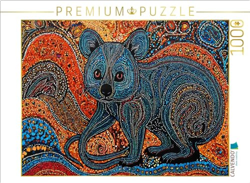 CALVENDO Puzzle Traumzeitkänguru springt durch die Träume der Ahnen | 1000 Teile Lege-Größe 64 x 48 cm Foto-Puzzle für glückliche Stunden