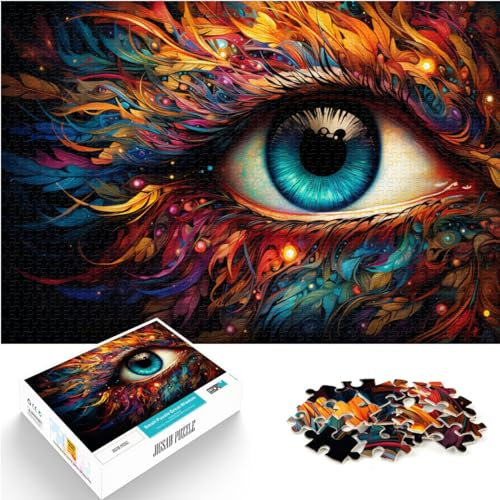 Puzzle für Fantasy-Phönixaugen-Gemälde, 1000 Teile. Das Holzpuzzle ganze Familie und die 1000 Teile (50 x 75 cm)