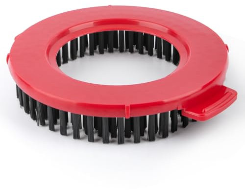 Spin Mop Brush for Hurricane 360°Spin Mop Systems, Scrubber Brush Replacement Head with Stiff Bristle, Great for Bathroom Kitchen Pool, Glass and Tile Walls, Round Shape Standard Universal Size