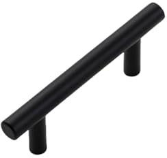 PEKMAR Schrankgriffe - 50er-Pack T-förmige Schubladengriffe aus Edelstahl, Schrankknöpfe für Küchenmöbelbeschläge, Schwarz, 8 Stück