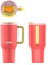 Kambukka Río, Taza Térmica con Asa, 750 ml, Pink Papaya, Tapa con Cierre
