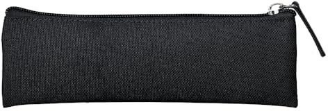 Liderpapel Flaches Federmäppchen, schmal, mit Reißverschluss, 200 x 60 mm, Schwarz., Schwarz, Hilfsmäppchen