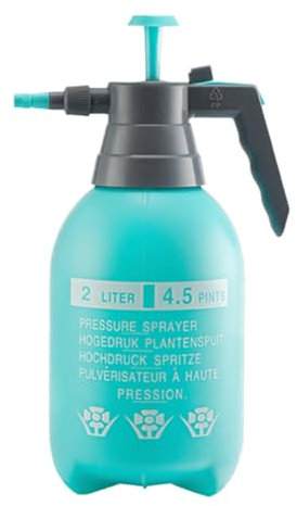 Pulverizador de bomba, pulverizador a presión, pulverizador de agua, pulverizador de agua manual, 2 l con gatillo manual