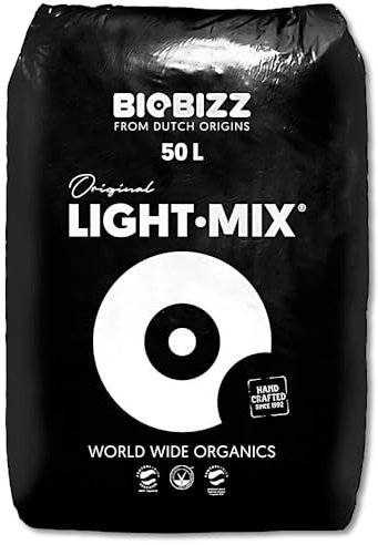 Wohnkult Biobizz 50 l Light-Mix organische Pflanzerde mit Perlite Grow Erde Blumenerde