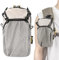 HIKEMAN Handytaschen für Rucksack - Wasserdicht Schulterriemen-Tasche,Taktische Rucksack-Zubehörtasche mit Abnehmbarer Schultergurt für Sport Wandern Camping (Grau)
