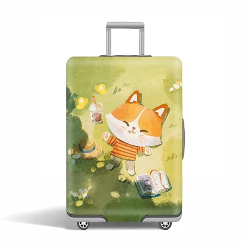 Kofferschutzhülle, Elastische Kofferhülle & Luggage Cover, Waschbar & Kratzfest, Koffer Schutzhülle für Reisen in Größe S–XL (3, L(26-28in))