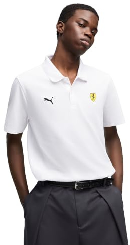 PUMA Scuderia Ferrari F1 Herren Classic Polo | Verfügt über das Scudetto-Schild auf der Brust, Kurzärmel mit Knopfkragen