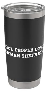 German Shepherd Vaso térmico de acero inoxidable de doble pared