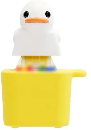 Jazuaiao Ducks Quacking Fidgets Toy Keyring with Sound Activation and Glowing Design for Entertainment Unique Gift Keyboard Fidgets Clickers Light Up