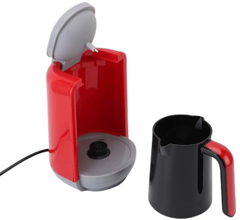 Fdit Caffettiera Turca 5 Tazze con Display LCD e Controllo della Temperatura 3 modalità di Riscaldamento Design Flip Top per la Casa (Spina europea)
