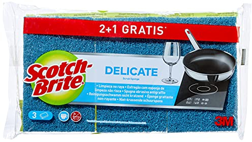 Scotch-Brite UU003643150 Estropajo Laminado Universal, Azul, 3 Unid