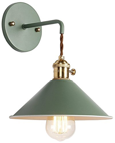 Azanaz Vintage Wandlampe Reto Wandleuchte E27 Antik Wandlicht Metall | Ideal als Akzentlicht für Flurlampe Wandbeleuchtung für Wohnzimmer Schlafzimmer Flur Balkon Garten Treppen