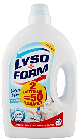 Lysoform Detersivo Igienizzante per Bucato, Detersivo Classico 25 Lavaggi