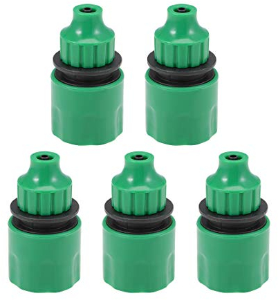 sourcing map Quick Connector Hose Pipe Adapter Fitting 4mm Inner Diameter Hose Tubing for Garden Irrigation System 5pcs