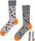 TODO Colours Lustige Socken mit Motiv - Mehrfarbige, Bunte, Verrückte für Herren und Damen (39-42, Sushi Socken)